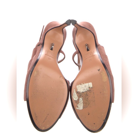Samuele Failli Suede Slingback Sandals Size US 6 Good Condition - Picture 3 of 5